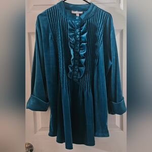 Woman Within Velour Top